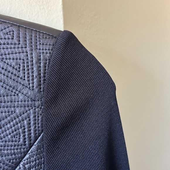 Nygard Collection Leather/Knit Jacket Size Petite 4-6 - Picture 7 of 9